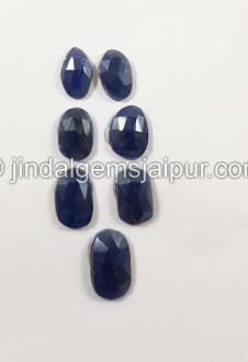 Blue Sapphire Rose Cut Slices